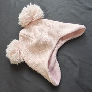 ⭐️Little Me Soft Pink Pom-Pom Hat 12-24m